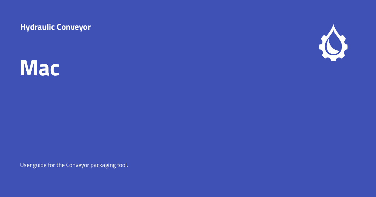 Mac Hydraulic Conveyor